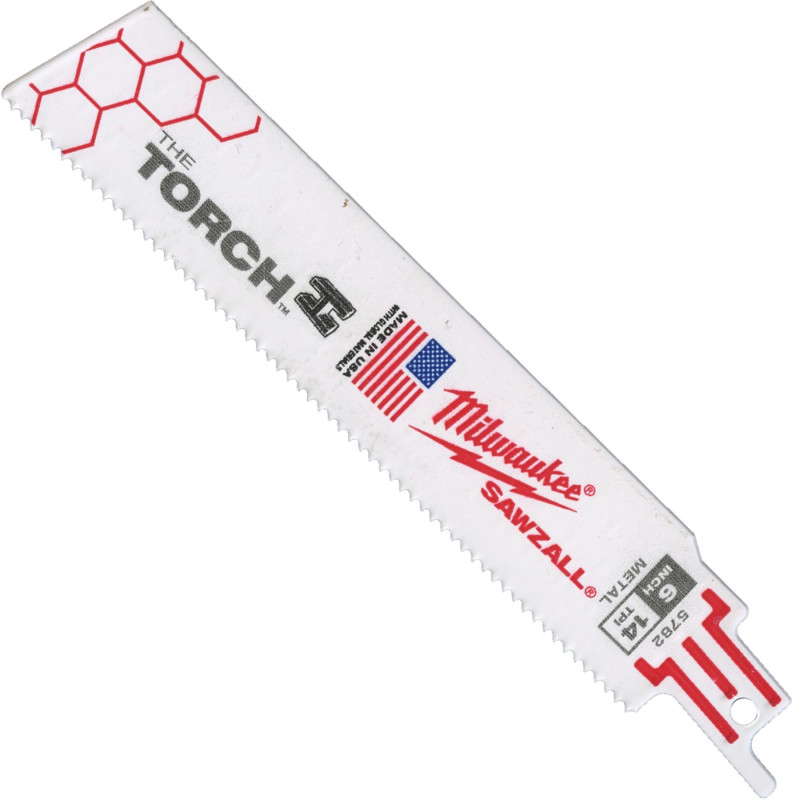 6" x 1" x .042 14TPI Milwaukee TORCH Sawzall Blade