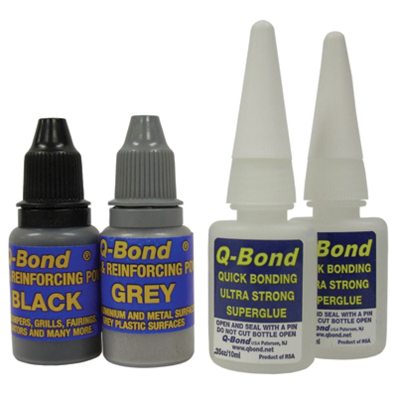 10x Plastic Repair Q BOND Ultra-strong adhesive and Reinforcing Powder QB-2 kit 