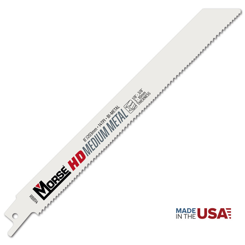 107″ (8'11”) X 3/4″ X .035″ M42 Bi-Metal Bandsaw Blade – 8/12N – USA Made