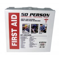 First Aid Kit - 50 Person Metal Case