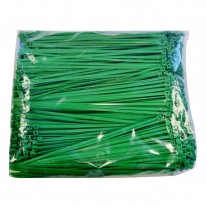 Plastic Zip Ties - 8.9" Green, 40 lb. Tensile Break Strength
