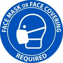 Sign-FACE MASK OR COVERING REQUIRED 5 Pack