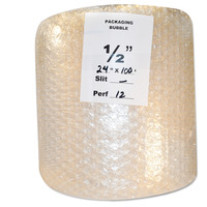 Bubble Air Cushioning Wrap Bulk Roll 1/2" Bubble 24" x 100'