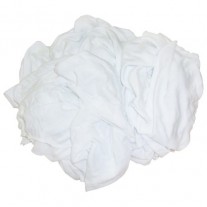 Shop Rags - New Washed & Bleached Knits 25# Bulk Case
