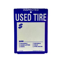 USED TIRE TAGS