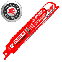DIABLO 6" x 1" 8 TPI Carbide, STEEL DEMON Reciprocating Blades