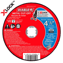 Diablo 4.5" x .045" x 7/8" X-Lock Cut-Off Wheel