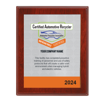 ARA CAR High Voltage Certification Plaque