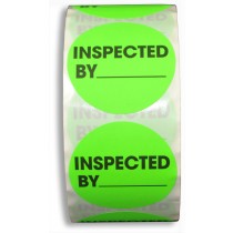 2" Inspected By Label