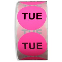 "TUE" 2" Adhesive Label
