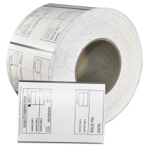 Uncoated PolyMaxx Thermal Tags 4" x 3"