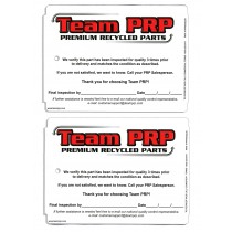 PRP QUALITY INSPECTION TAGS
