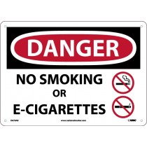 Warning Sign-DANGER NO SMOKING Plastic