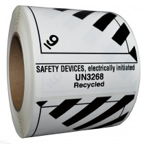 Precautionary Labels - Class 9 UN3268 safety devices