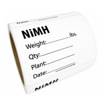 Nickel-metal hydride (NiMH) batteries ID Label