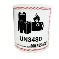 Precautionary Labels - UN3480 Battery Labels INFOTRAC