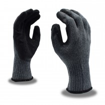 Gloves - Black Crinkle Latex Coated - 12 Pairs
