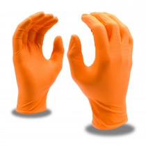 Disposable Orange Nitrile Gloves
