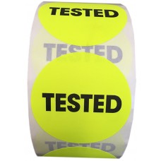 2" Circle Tested Labels- CF RECYCLER SUPPLY