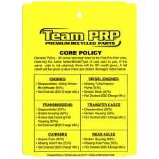 PRP CORE POLICY TAGS
