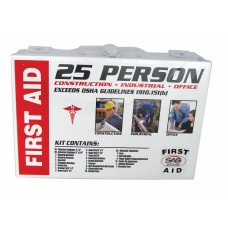 First Aid Kit - 25 Person Metal Case