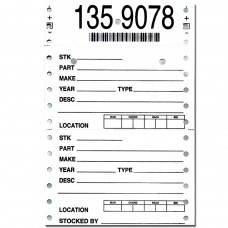 Part Tags - AutoInfo/Checkmate Tyvek Bar Coded Tags