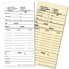 Part Pull Tags - 2 Part