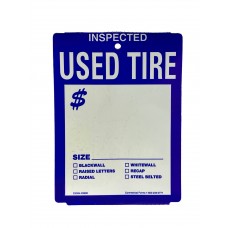 USED TIRE TAGS