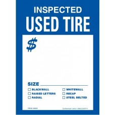 Tire Tags - Staple-on PolyMaxx Inspected Used Tire