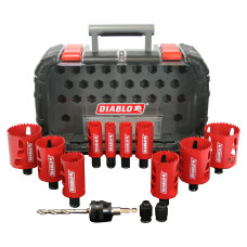 The Diablo 14-Piece Hole Saw Kit 