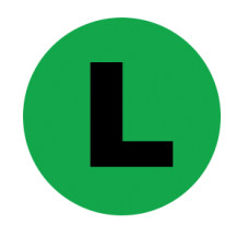 IS150GL GREEN L LABELS