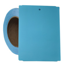 4" x 5.5" Blue Notched Poly Stock Tag