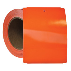 4" x 5.5" Orange Notched Poly Stock Tag