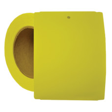 4" x 5.5" Yellow Notched Poly Stock Tag