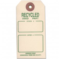 RECYCLED USED PART TAG