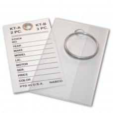 Key Tags - With Rings & Sleeves