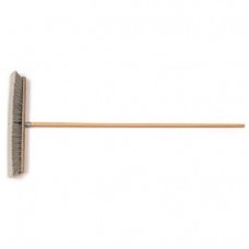 Push Broom- 24" Head, 60" Lacquered Wood Handle
