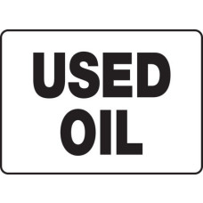 Warning Sticker- USED OIL Dura-Vinyl