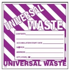 Precautionary Labels - Universal Waste