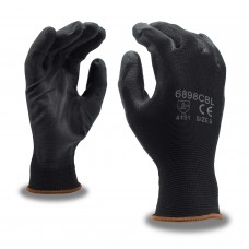 Gloves - Black Polyurethane Coated, 13-Gauge Cordova Safety 6898CB