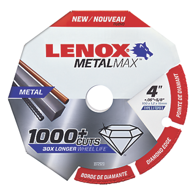 LENOX METALMAX™ 4" x .050 5/8" Arbor in Packaging