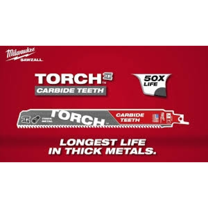 TORCH CARBIDE 9" x 1" 7 TPI- #5202