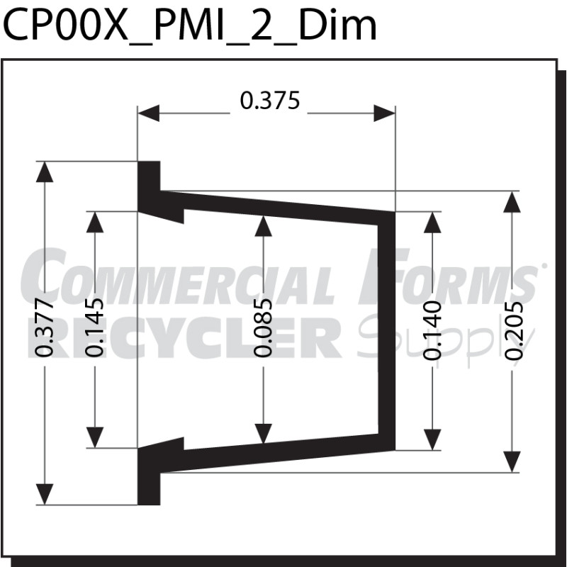 CAPLUG 00X DIMENSIONS