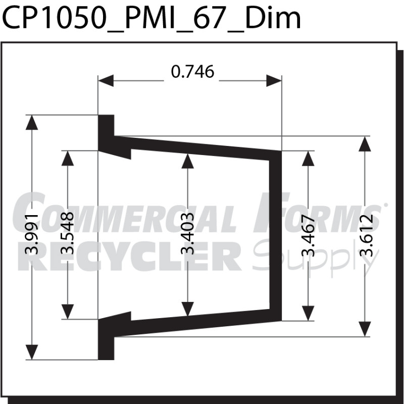 CP1050 DIMENSIONS