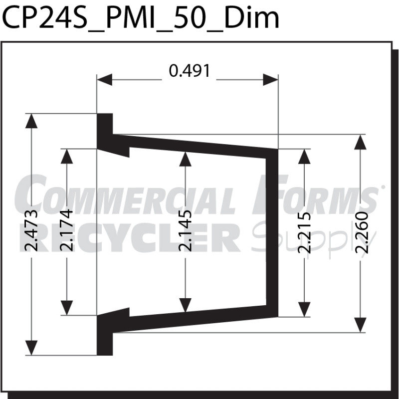 TAPERED PLUG PMI 50 DIMENSIONS