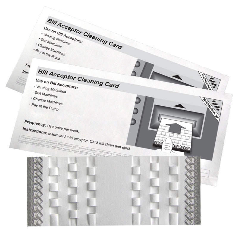 Bill Acceptor Clean Cards