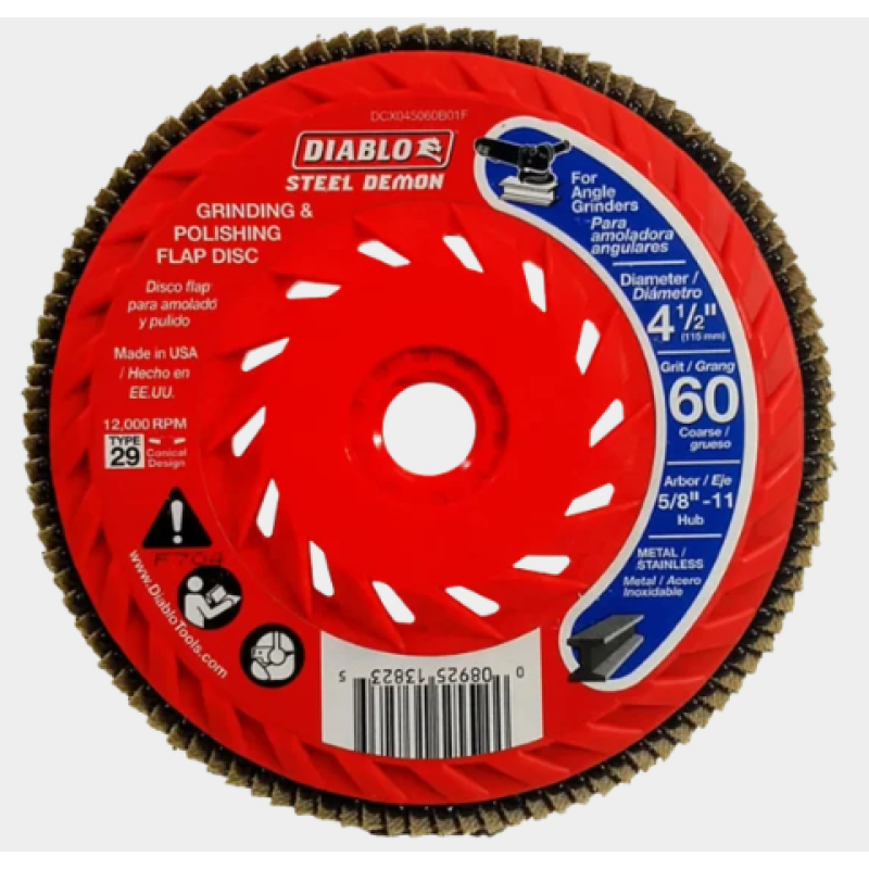 Diablo DCX045060B01F 60-Grit Flap Disc