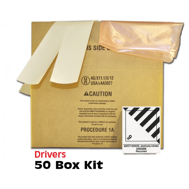 Drivers Side Air Bag Box 16x10x8 Bulk Pack