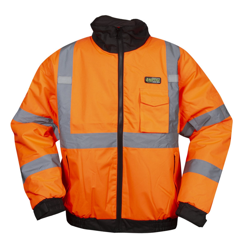 Cordova Reptyle™ Quilted Bomber Jacket - Orange J220