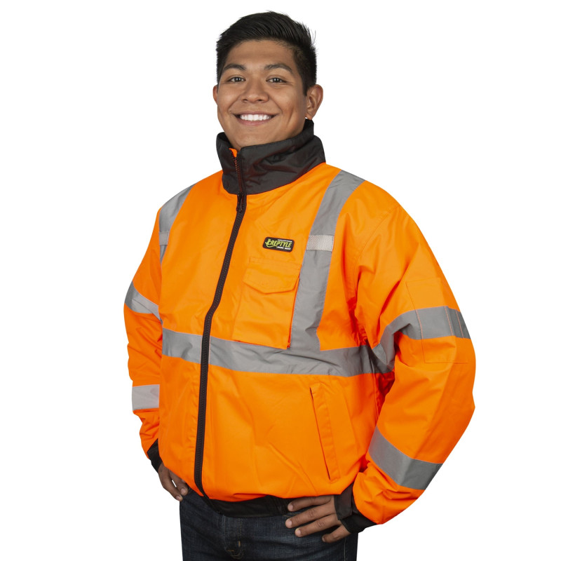 Cordova Reptyle™ Quilted Bomber Jacket - Orange J220